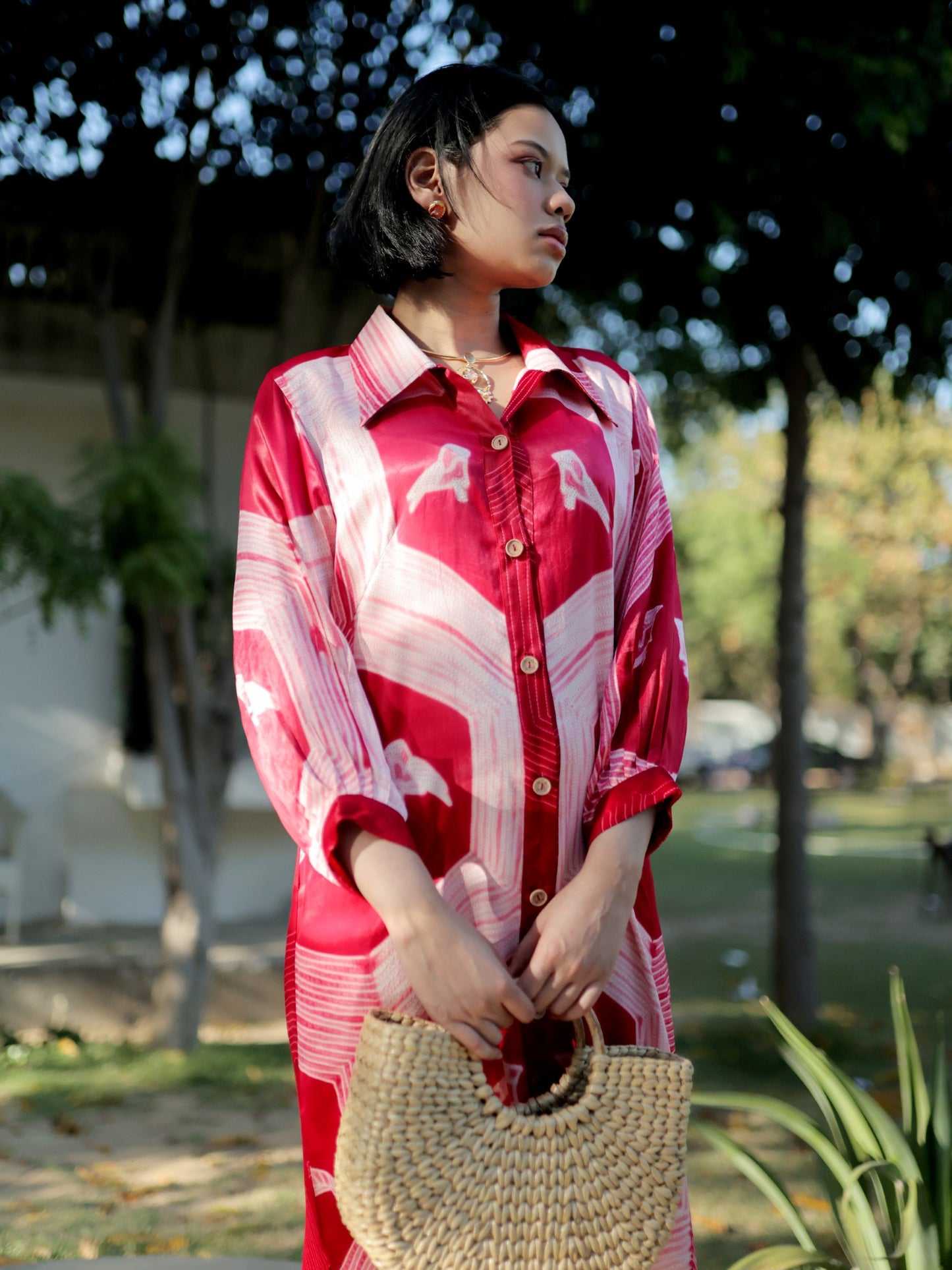 Button down shirt dress